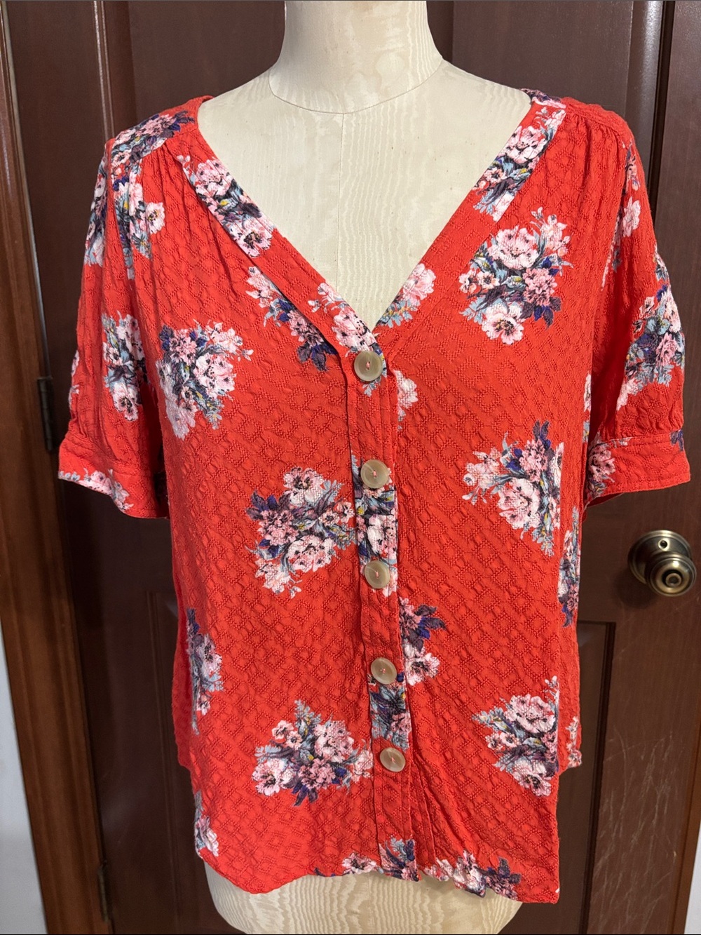 Maeve by Anthropologie Hansley textured blouse size 14